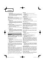 Preview for 44 page of Hitachi CG 22EAB (L) Handling Instructions Manual