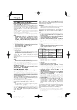 Preview for 58 page of Hitachi CG 22EAB (L) Handling Instructions Manual