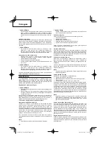 Preview for 60 page of Hitachi CG 22EAB (L) Handling Instructions Manual