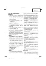 Предварительный просмотр 19 страницы Hitachi CG 22EAB LP Handling Instructions Manual