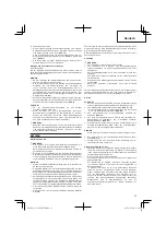 Предварительный просмотр 23 страницы Hitachi CG 22EAB LP Handling Instructions Manual