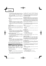 Предварительный просмотр 24 страницы Hitachi CG 22EAB LP Handling Instructions Manual