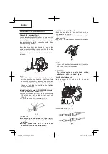 Предварительный просмотр 8 страницы Hitachi CG 22EAP2 (SL) Safety Instructions And Instruction Manual