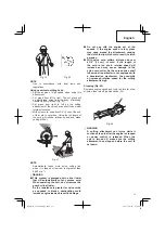 Предварительный просмотр 13 страницы Hitachi CG 22EAP2 (SL) Safety Instructions And Instruction Manual