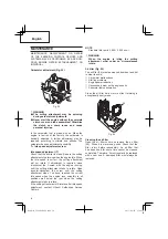 Предварительный просмотр 14 страницы Hitachi CG 22EAP2 (SL) Safety Instructions And Instruction Manual