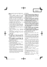 Предварительный просмотр 23 страницы Hitachi CG 22EAP2 (SL) Safety Instructions And Instruction Manual