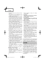 Предварительный просмотр 24 страницы Hitachi CG 22EAP2 (SL) Safety Instructions And Instruction Manual