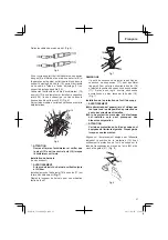 Предварительный просмотр 27 страницы Hitachi CG 22EAP2 (SL) Safety Instructions And Instruction Manual