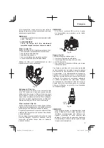 Предварительный просмотр 33 страницы Hitachi CG 22EAP2 (SL) Safety Instructions And Instruction Manual