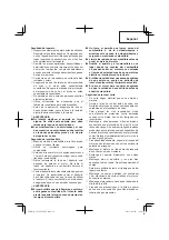 Предварительный просмотр 41 страницы Hitachi CG 22EAP2 (SL) Safety Instructions And Instruction Manual