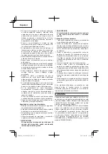 Предварительный просмотр 42 страницы Hitachi CG 22EAP2 (SL) Safety Instructions And Instruction Manual