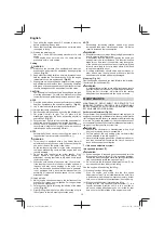 Preview for 12 page of Hitachi CG 23ECP (LB) Handling Instructions Manual