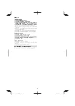 Preview for 14 page of Hitachi CG 23ECP (LB) Handling Instructions Manual