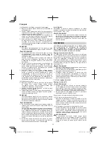 Предварительный просмотр 36 страницы Hitachi CG 23ECP (LB) Handling Instructions Manual