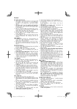 Предварительный просмотр 102 страницы Hitachi CG 23ECP (LB) Handling Instructions Manual