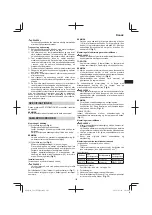 Предварительный просмотр 103 страницы Hitachi CG 23ECP (LB) Handling Instructions Manual