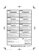 Предварительный просмотр 288 страницы Hitachi CG 23ECP (LB) Handling Instructions Manual