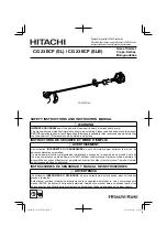 Hitachi CG 23ECP(SL) Safety Instructions And Instruction Manual preview
