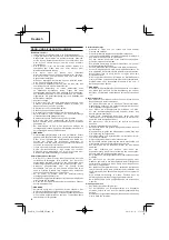 Preview for 18 page of Hitachi CG 24EBDP SL Handling Instructions Manual