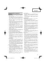 Preview for 29 page of Hitachi CG 24EBDP SL Handling Instructions Manual