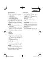 Preview for 35 page of Hitachi CG 24EBDP SL Handling Instructions Manual