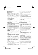 Preview for 40 page of Hitachi CG 24EBDP SL Handling Instructions Manual