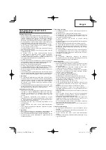 Preview for 51 page of Hitachi CG 24EBDP SL Handling Instructions Manual