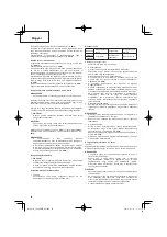 Preview for 54 page of Hitachi CG 24EBDP SL Handling Instructions Manual