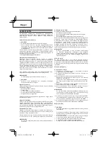 Preview for 56 page of Hitachi CG 24EBDP SL Handling Instructions Manual