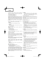 Preview for 66 page of Hitachi CG 24EBDP SL Handling Instructions Manual