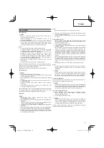 Preview for 75 page of Hitachi CG 24EBDP SL Handling Instructions Manual