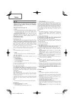 Preview for 76 page of Hitachi CG 24EBDP SL Handling Instructions Manual