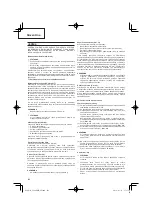 Preview for 106 page of Hitachi CG 24EBDP SL Handling Instructions Manual