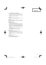 Preview for 107 page of Hitachi CG 24EBDP SL Handling Instructions Manual