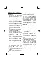 Preview for 112 page of Hitachi CG 24EBDP SL Handling Instructions Manual