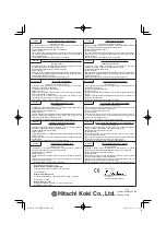 Preview for 140 page of Hitachi CG 24EBDP SL Handling Instructions Manual