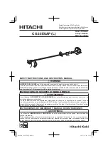 Hitachi CG 25EUAP Safety Instructions And Instruction Manual preview