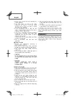 Preview for 6 page of Hitachi CG 25EUAP Safety Instructions And Instruction Manual