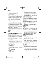 Preview for 10 page of Hitachi CG 25EUP2 Handling Instructions Manual