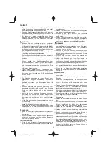 Preview for 20 page of Hitachi CG 25EUP2 Handling Instructions Manual