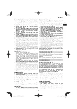 Preview for 21 page of Hitachi CG 25EUP2 Handling Instructions Manual