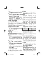 Preview for 22 page of Hitachi CG 25EUP2 Handling Instructions Manual