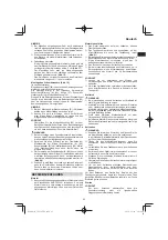 Preview for 23 page of Hitachi CG 25EUP2 Handling Instructions Manual