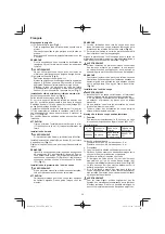 Preview for 34 page of Hitachi CG 25EUP2 Handling Instructions Manual