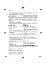 Preview for 38 page of Hitachi CG 25EUP2 Handling Instructions Manual