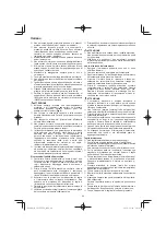 Preview for 44 page of Hitachi CG 25EUP2 Handling Instructions Manual