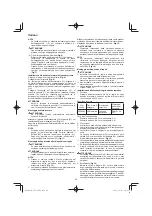 Preview for 46 page of Hitachi CG 25EUP2 Handling Instructions Manual