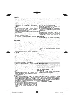 Preview for 48 page of Hitachi CG 25EUP2 Handling Instructions Manual