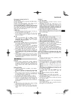 Preview for 59 page of Hitachi CG 25EUP2 Handling Instructions Manual