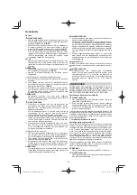 Preview for 60 page of Hitachi CG 25EUP2 Handling Instructions Manual